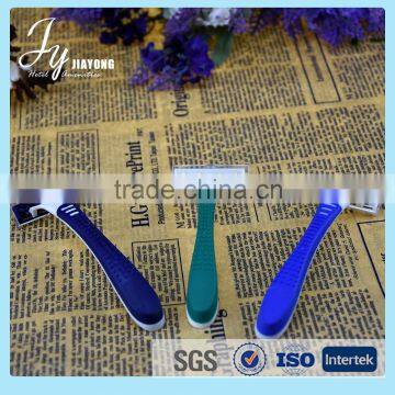 New style plastic straight razor triple blade disposable shaving