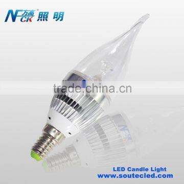 Quality candle flame light bulb 3watt candle light led wholesale price candle light fiber optic