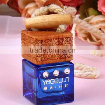 Factory Direct Sale Polymer Clay Hanging Caer Perfume Boltle With Wooden Cap photo-5