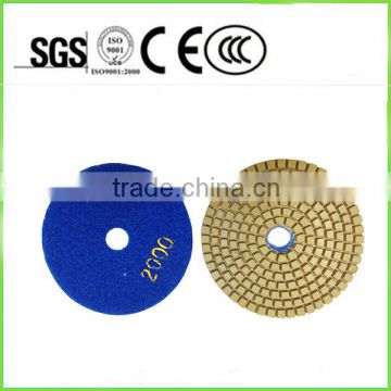 Diamond polishing pad for stone grinding and polishing