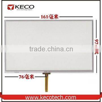 7 7.0 inch General 4 wire resistive 161*97 161mm*97mm for Eroda X10 touch glass digitizer Screen