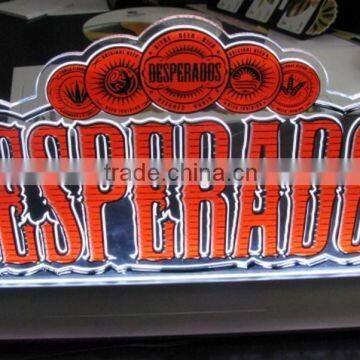 Acrylic Led Lighted Sign Holder With Base, Acrylic Sign, LED Acrylic Sign Holder photo-2