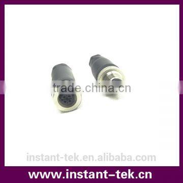 INST IP67 M12 8pin male plug IP67 female socket