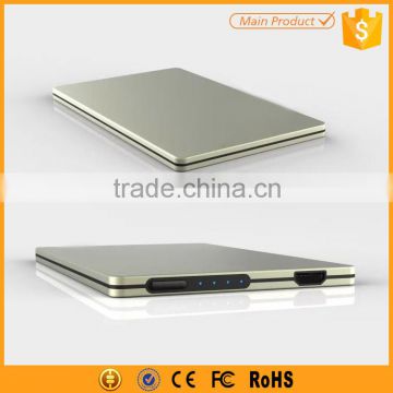 Stainless Steel Slim Card Powerbank 2200mah Power Bank for Samsung Galaxy                        
                                                Quality Choice