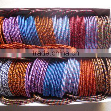 Multicolor Silk Thread Bangles Set Indian