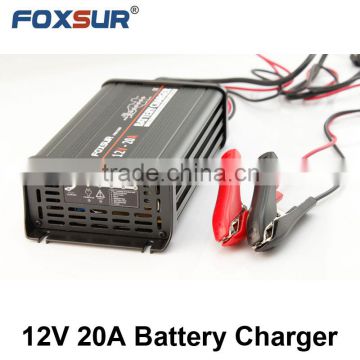 12V 20A Automatic Smart Battery Charger, Maintainer & Desulfator for Lead Acid Batteries, Car Battery Charger hi-Quality