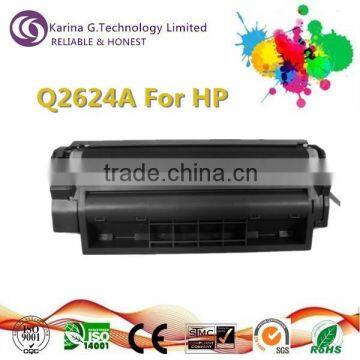 Best selling consumer products toner cartridge 2624A for hp ,2500 printing pages