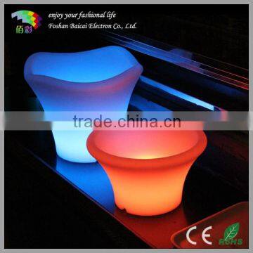 led bar bucket/led lighted ice bucket/led illuminated ice bucket