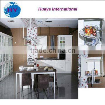 Modular white pvc door kitchen cabinet