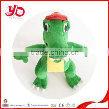 China manufacturer stuffed dinosaur toy , green dinosaur plush toy