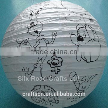 Round shape party lantern for indoor decoration