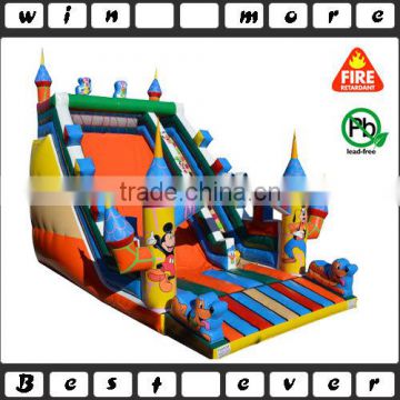 mega castle slide, mickey slide cartoon, giant slide for sale