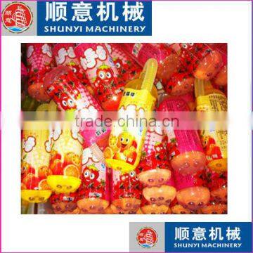 hot sale CFR fruit shaped juice bottle filling sealing packing machine