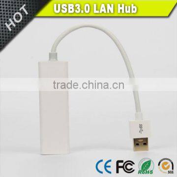 3 Port USB 3.0 Hub with RJ45 10/100/1000 Gigabit Lan Port USB Network Adapter