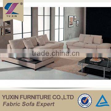 polyster high density foam japanese style sofa with small long table