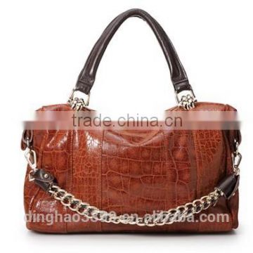 European style vintage handbag PU leather women's duffel bag