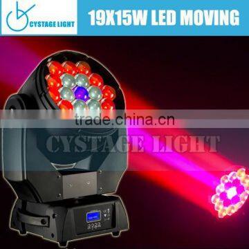 19X15W RGBW Beam Zoom LED Wash Moving Head