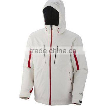 Customized Mens White Ski Jacket