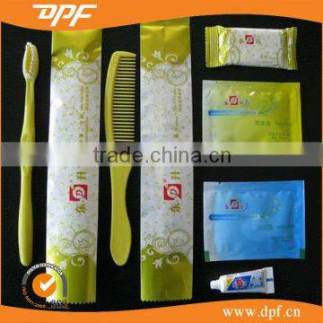 High quality disposable hotel using amenity with shampoo and bath set