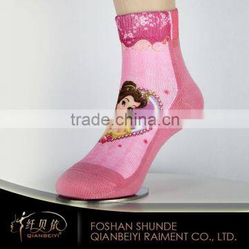 Wholesale girl tube socks printed socks with cartoon printing