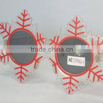 snowflake shape design Christmas Santa Thanksgiving party rock glasses