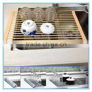 Hot Saled high quality silicone vegetables drying rack with round and square 2 types angle
