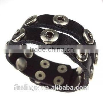 CJ1300 Two row trendy leather bracelets fashion studded bracelet
