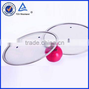 4mm- thickness tempered pyrex wok lid