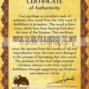 Olive Wood Jerusalem Cross Key Chain photo-4