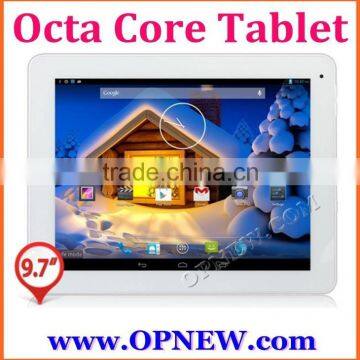 9.7 inch IPS Octa Core RK3288 CPU 2.0 Android 5.1 Lollipop Build-in Bluetooth Wifi Super Slim metal case Tablet PC
