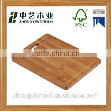 FSC natural bamboo cutting board chopping blocks chese board