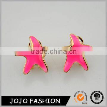 Fancy Enamel Alloy Earring Star Stud Earring