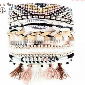 Summer Jewelry Handmade Wrap Multilayer Tassel Brazilian Bracelet