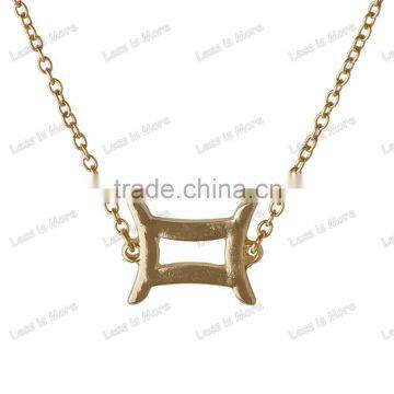 Greece alloy Zodiac pendant necklace - Gemini