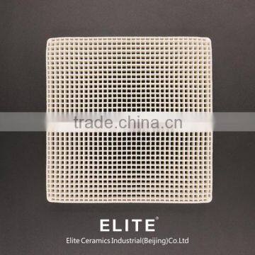 Industrial extruded ceramic filter with square hole