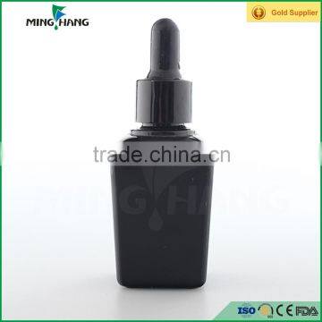 Black Glass Essential Oil Sample Bottle With Aluminum Dropper Wholesale photo-3