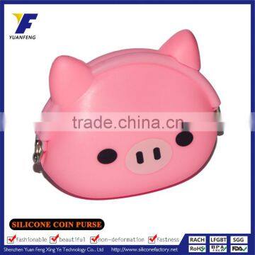 Fashion Cute Cartoon Animal Shape Silicone Coin Wallet Change Purse/Bag for Girls Kids Gift