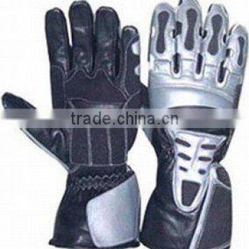 Leather Motorbike Racing Gloves , U K Gloves , Sports Wears