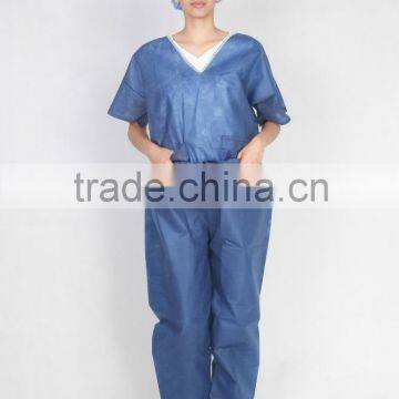 Hospital Use Heavy Duty Dark Blue Doctor Scrub Suit, Patient Suit, Nurse Suit