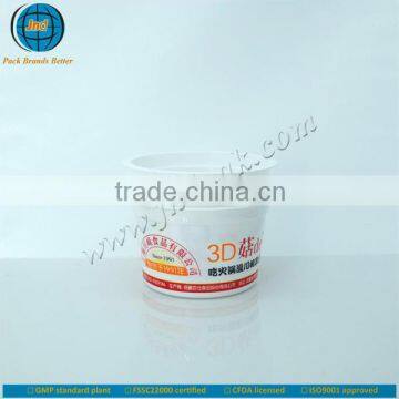 Offset printing plastic cup come with private logo with FSSC22000 certified by GMP standard plant