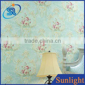American country retro living room wallpaper TV backdrop non-woven chinoiserie wallpaper