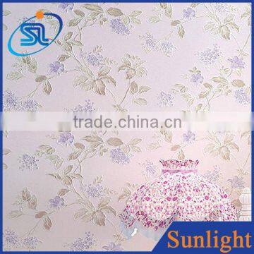 American country wallpaper 3D garden style non-woven wallpaper decorative flowers