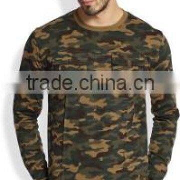 Camouflage Printed Long Sleeve Tshirts