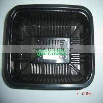 GH 5 good price black black tray with lid lunch box for fast food