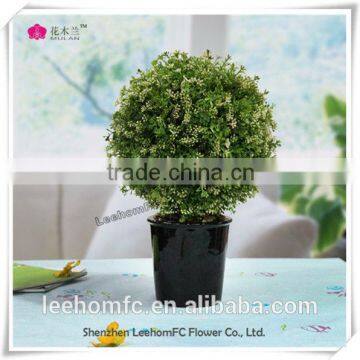 Artificial green grass in pot for Decoration