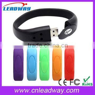 Bulk 1gb wristband usb flash drives memory stick waterproof silicone usb bracelet