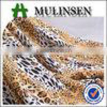 Shaoxing Textile FDY Knitted Brush Leopard Print Fabric Stretch photo-3