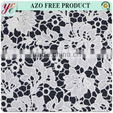 100% polyester 2015 lastest design embroidery fabric