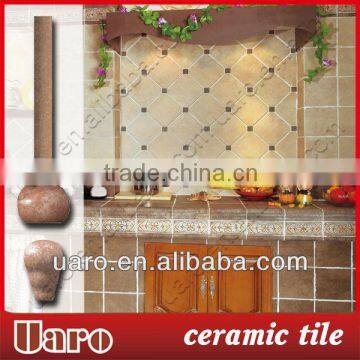 Archaized porcelain brick antique kitchen wall tile border