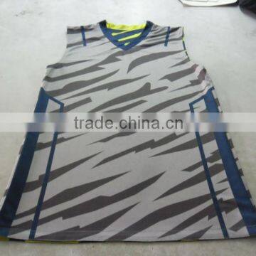REVERISABLE SUBLIMATION BREATHABLE FABRIC BASKETBALL UNIFORMS